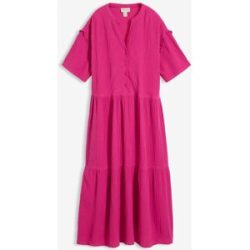 bonprix Midikleid aus weichem Musselinpink 36Damen