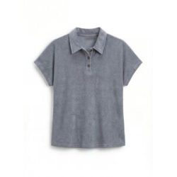 bonprix Poloshirt aus Frotteeblau 36Damen