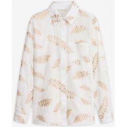 bonprix Bluse aus reiner Baumwolle mit Stickereiweiß 40Damen