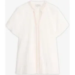 bonprix Viskose-Tunika mit Crinkle-Effektweiß 42Damen