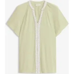 bonprix Viskose-Tunika mit Crinkle-Effektgrün 38Damen