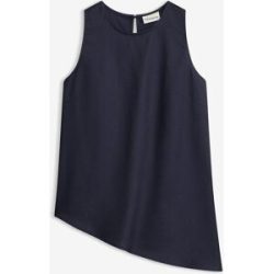 bonprix Top mit Leinenmischungblau 36Damen