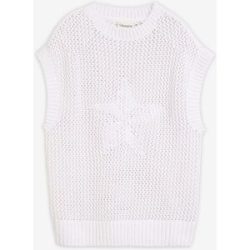 bonprix Strickshirt aus reiner Baumwolleweiß 52Damen