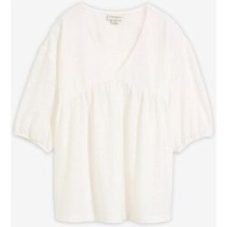 bonprix Tunika mit hochwertiger Stickereiweiß 44Damen