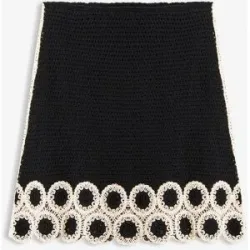 bonprix Strickrock aus reiner Baumwolleschwarz 48Damen