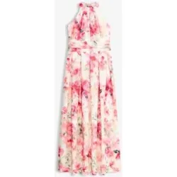bonprix Neckholder-Kleid aus strukturiertem Crepeweiß 48Damen