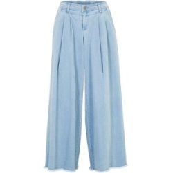 bonprix Weiter Jeans-Hosenrock, Komfortbundblau 42Damen