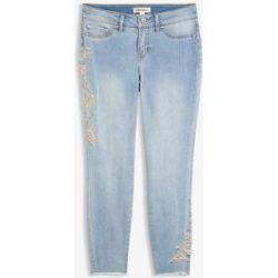 bonprix Skinny-Jeans Mid Waist, croppedblau 46Damen
