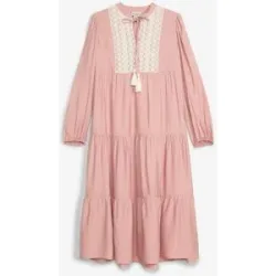 bonprix Midikleid aus softem Viskose-Mixrosa 40Damen