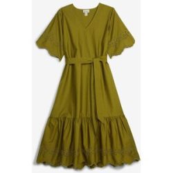 bonprix Midikleid aus reiner Baumwollegrün 48Damen