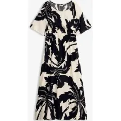 bonprix Maxikleid  aus fließender Viskoseweiß 36Damen