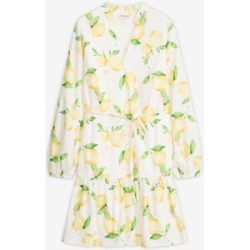 bonprix Tunika-Kleid aus reiner Baumwolleweiß 46Damen