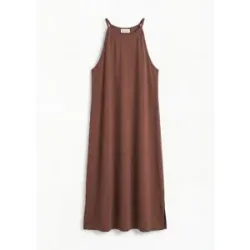 bonprix Leichtes Jerseykleid aus fließendem Lyocell-Mixbraun 48Damen