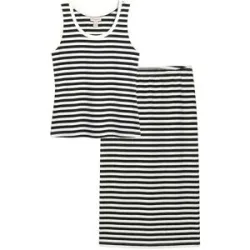 bonprix Top und Rock aus elastischem Baumwoll-Mix (2-tlg.Set)weiß 48Damen