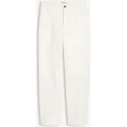 bonprix Barrel-Hose aus Baumwoll-Mixweiß 44Damen