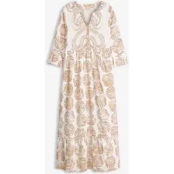 bonprix Tunika-Kleid aus fließender Viskoseweiß 42Damen