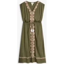 bonprix Boho-Midikleid aus fließender Viskosegrün 42Damen