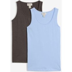 bonprix Tanktop (2erPack)blau 52Damen