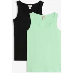 bonprix Tanktop (2erPack)grün 44Damen