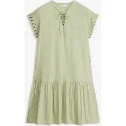 bonprix Tunika-Kleid aus reiner Baumwollegrün 36Damen