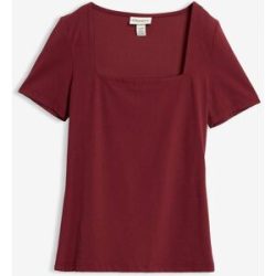 bonprix Shirt mit Karree-Ausschnittrot 44Damen