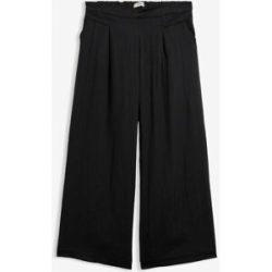 bonprix Culotte mit fließender Viskoseschwarz 44Damen