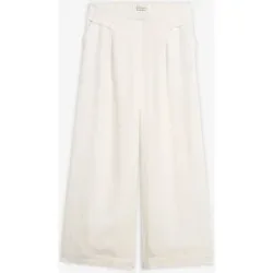 bonprix Culotte mit fließender Viskoseweiß 50Damen
