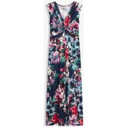 bonprix Maxikleid figurumschmeichelnd, elegant, tolles Knoten-Detail, Blumenprint