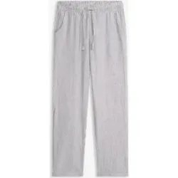 bonprix Leinenhose mit Elastik-Bündchengrau 40Damen