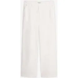 bonprix Webhose aus Leinen-Baumwoll-Mixweiß 38Damen