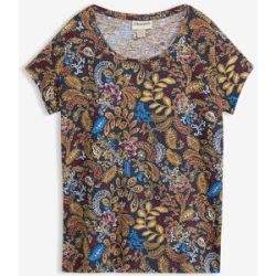 bonprix T-Shirt taillierte Passform, Baumwollmischung, Paisley-Alloverdruck