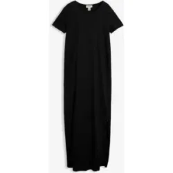 bonprix Maxikleid aus reiner Baumwolleschwarz 56Damen