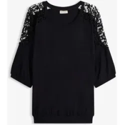 bonprix Oversize-Shirt  aus Viskose-Mixschwarz 40Damen