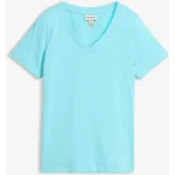 bonprix T-Shirt aus reiner Baumwolleblau 56Damen