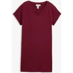 bonprix Boxy-Longshirt mit kurzen Ärmelnrot 44Damen