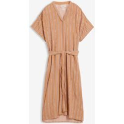 bonprix Kaftan-Kleid aus softer Viskosebeige 52Damen