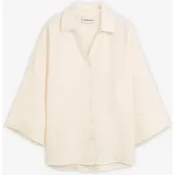 bonprix Oversize-Bluse aus Viskose-Mixweiß 54Damen
