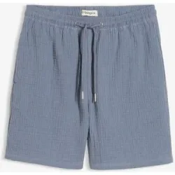 bonprix Musselin-Shorts aus reiner Baumwolleblau 40Damen