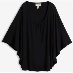 bonprix T-Shirt locker geschnittenes Fledermausshirt, mit Rundhalsausschnitt