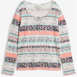bonprix Tunikashirt Langarm, mit Bindeband am Ausschnitt