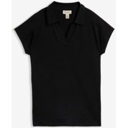 bonprix T-Shirt Regular Fit Passform, Kurzarm, offener Polokragen