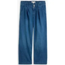 bonprix Cropped Wide-Leg-Jeans High Waist, Bequembundblau 42Damen