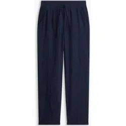 bonprix Leinenhose aus Leinen und Lyocell, mit Elastik-Bündchen, Regular Fit