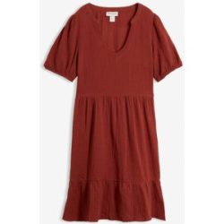 bonprix Sweatkleid für entspannten Look, Oversized-Kleid, aus Musselin, aus Baumwolle