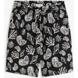 bonprix Schlupf-Shorts aus Viskose-Mixschwarz 52Damen