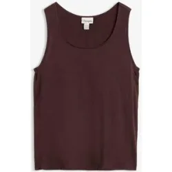 bonprix Top aus reiner Bio-Baumwollebraun 36Damen