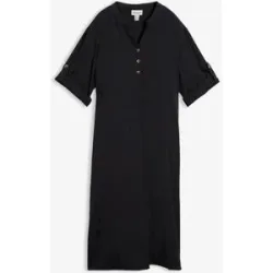 bonprix Midikleid aus Viskose-Mixschwarz 38Damen