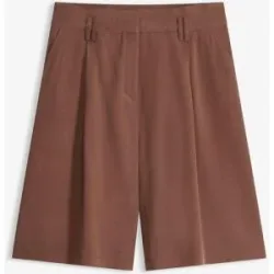 bonprix Bermuda aus fließender Viskosebraun 40Damen