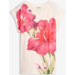bonprix Shirt aus reiner Bio-Baumwolleweiß 44Damen