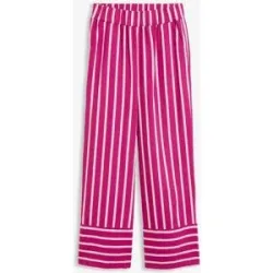 bonprix Gestreifte Schlupfhose aus Leinen-Mixpink 38Damen